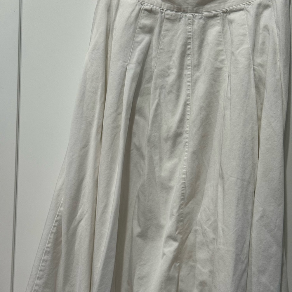 White Button-Down Maxi Skirt - Picture 6 of 7